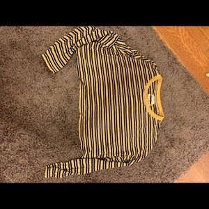 Striped long sleeve crop top Urban Outfitters